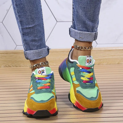 Sadie | Zapatillas Multicolor con Suela Gruesa Degradada - StilfulltWomen's shoesRASGU31EVerde35Sadie | Zapatillas Multicolor con Suela Gruesa Degradada