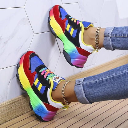 Sadie | Zapatillas Multicolor con Suela Gruesa Degradada - StilfulltWomen's shoesRASGU31EVerde35Sadie | Zapatillas Multicolor con Suela Gruesa Degradada