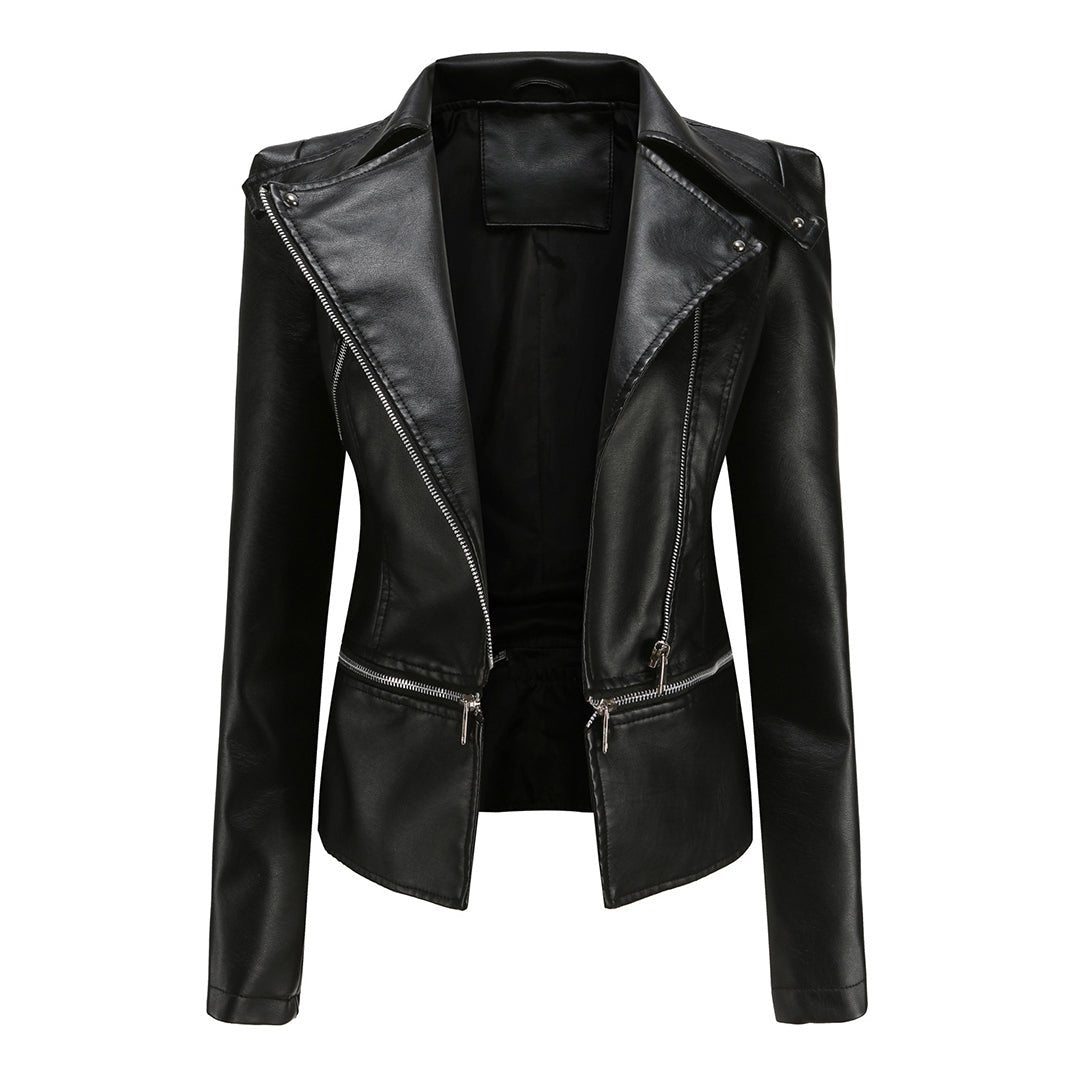 Sally | Chaqueta de Polipiel Biker Desmontable - StilfulltWomen's jacketsNegroSSally | Chaqueta de Polipiel Biker Desmontable
