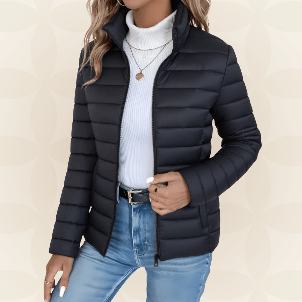 Saskia | Chaqueta Acolchada Ligera de Entretiempo - StilfulltWomen's jacketsNegroXSSaskia | Chaqueta Acolchada Ligera de Entretiempo