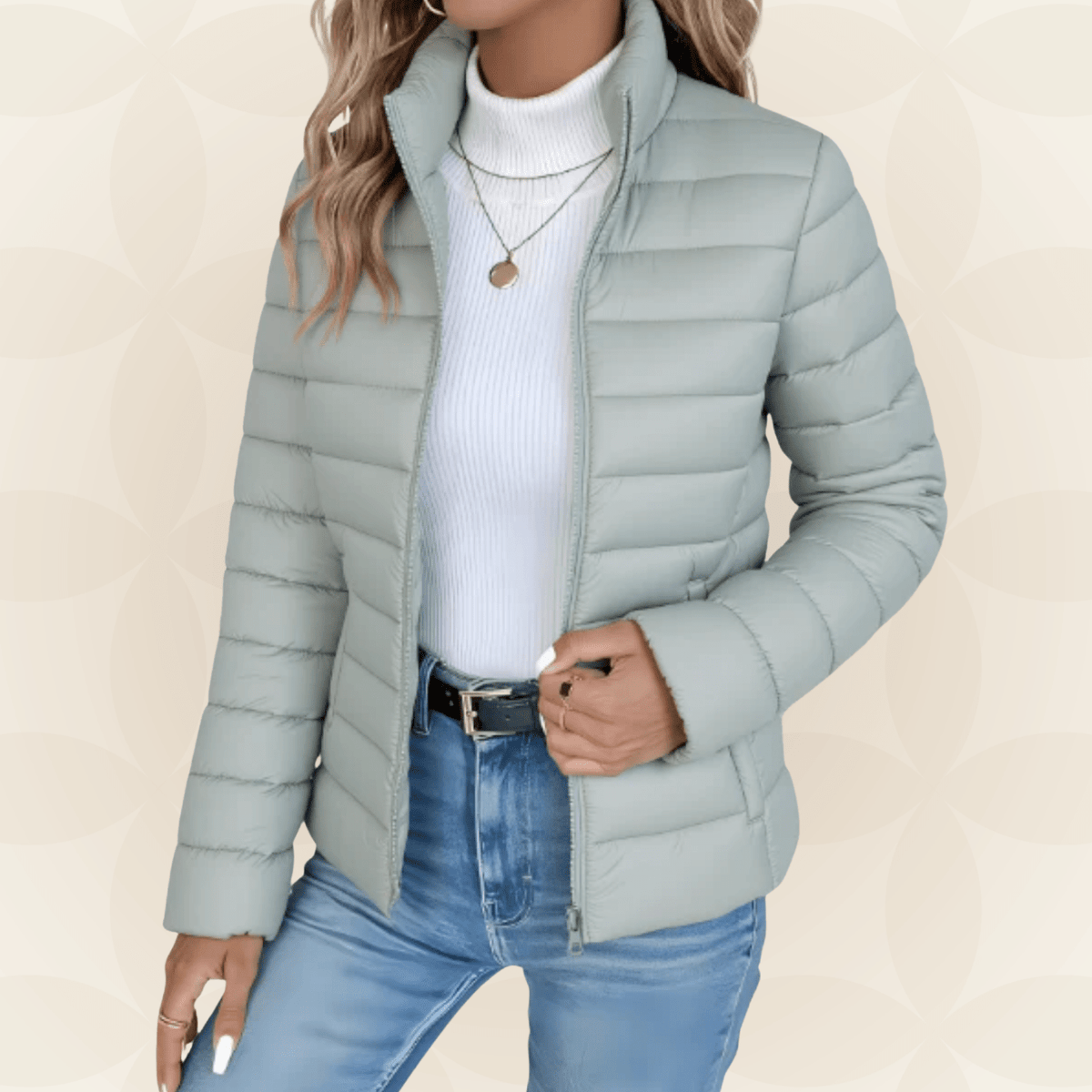 Saskia | Chaqueta Acolchada Ligera de Entretiempo - StilfulltWomen's jacketsVerdeXSSaskia | Chaqueta Acolchada Ligera de Entretiempo