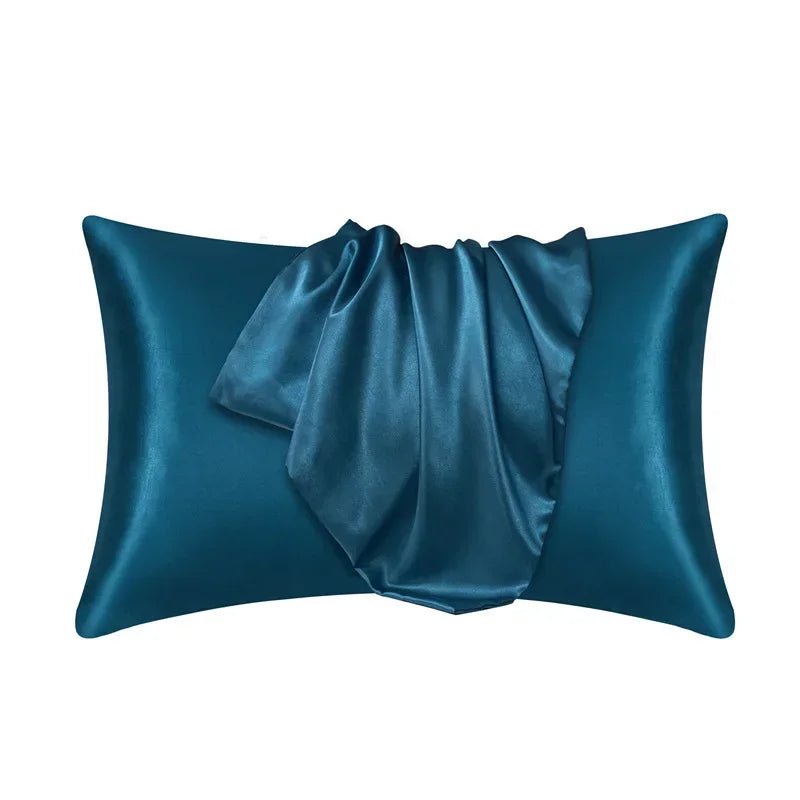 Serelune | Funda de Almohada de Satén Suave - StilfulltPillow casesAzul pavo real50 x 75 cmSerelune | Funda de Almohada de Satén Suave