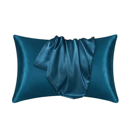 Serelune | Funda de Almohada de Satén Suave - StilfulltPillow casesAzul pavo real50 x 75 cmSerelune | Funda de Almohada de Satén Suave
