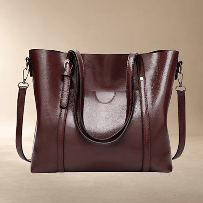 Serena | Bolso Tote de Gran Capacidad con Bandolera Extraíble - StilfulltWomen's handbagsVIVA398050MODAMarrón oscuroSerena | Bolso Tote de Gran Capacidad con Bandolera Extraíble