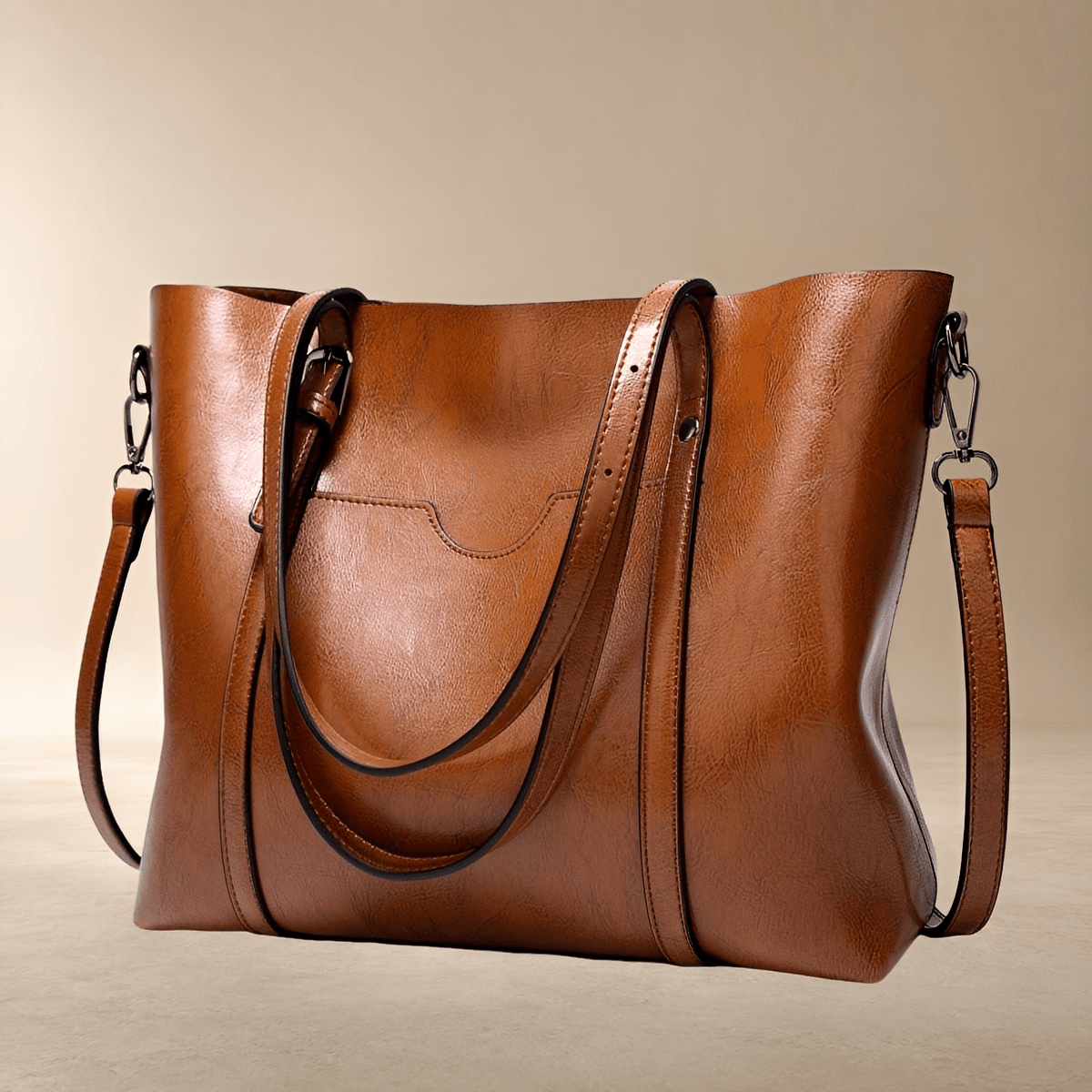 Serena | Bolso Tote de Gran Capacidad con Bandolera Extraíble - StilfulltWomen's handbagsVIVA398046MODAMarrónSerena | Bolso Tote de Gran Capacidad con Bandolera Extraíble