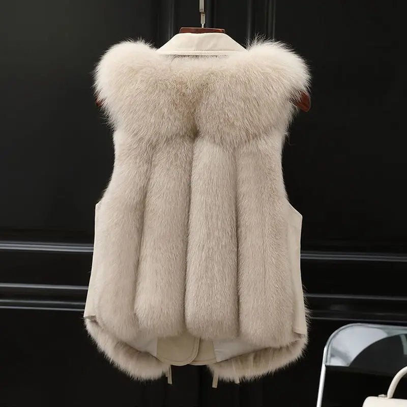 Sévrine | Chaleco de Pelo Sintético sin Mangas - StilfulltWomen's vestsDWOD4-LL584005NegroSSévrine | Chaleco de Pelo Sintético sin Mangas