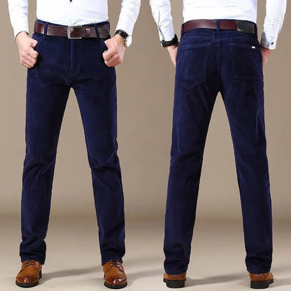 Sheldon | Pantalón de Pana Ajustado de Corte Recto - StilfulltMen's pantsVER25BLU30VER3108Azul30Sheldon | Pantalón de Pana Ajustado de Corte Recto