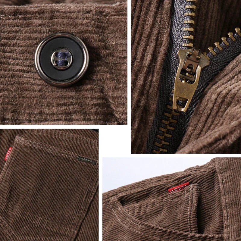 Sheldon | Pantalón de Pana Ajustado de Corte Recto - StilfulltMen's pantsVER25PUR30VER3093Morado30Sheldon | Pantalón de Pana Ajustado de Corte Recto