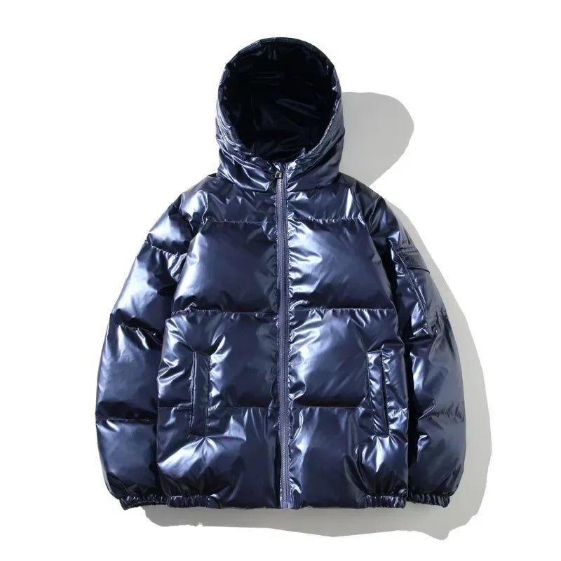 Sigrid | Blank Varm Pufferjakke til Vinter - StilfulltMen's jacketsSKU_1789052524610_314Hætte BlåMSigrid | Blank Varm Pufferjakke til Vinter