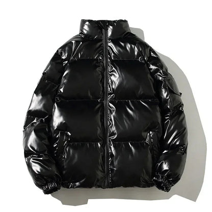 Sigrid | Blank Varm Pufferjakke til Vinter - StilfulltMen's jacketsSKU_1789052524610_713Ståkrave SortMSigrid | Blank Varm Pufferjakke til Vinter