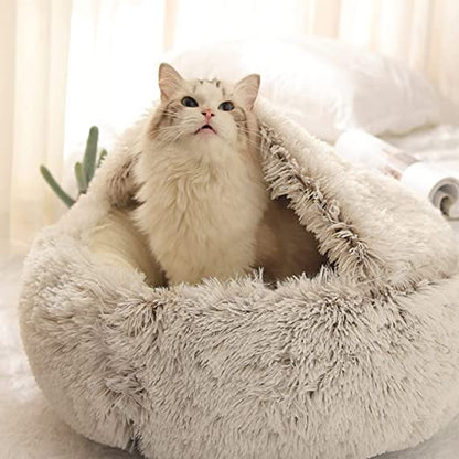 SnugPaw | Cama Nido Mullida con Capucha para Gatos y Perros - StilfulltPet bedsGris40 cmSnugPaw | Cama Nido Mullida con Capucha para Gatos y Perros