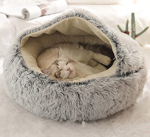 SnugPaw | Cama Nido Mullida con Capucha para Gatos y Perros - StilfulltPet bedsGris40 cmSnugPaw | Cama Nido Mullida con Capucha para Gatos y Perros