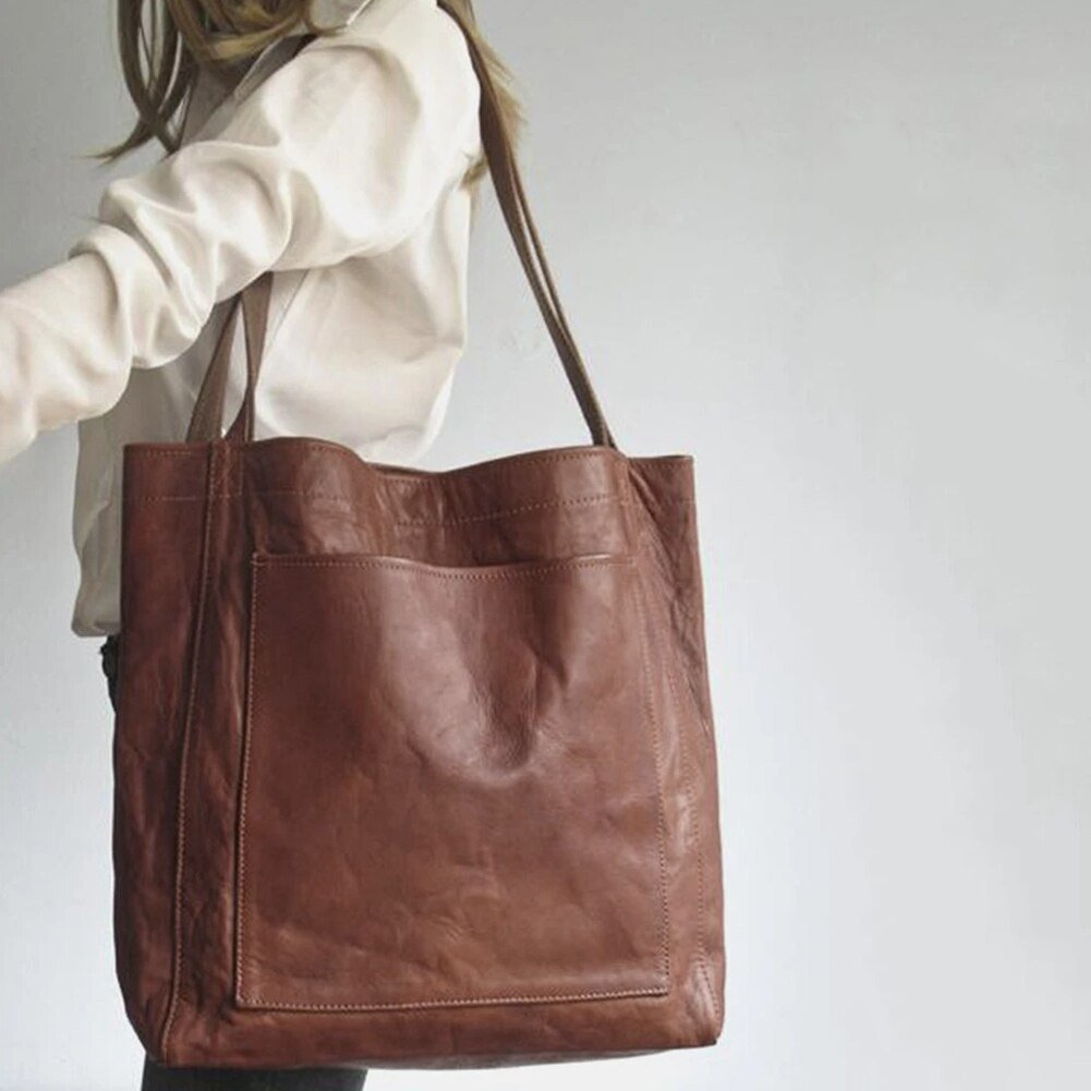 Solenne | Bolso Shopper Vintage y Espacioso - StilfulltWomen's handbagsMarrón oscuroSolenne | Bolso Shopper Vintage y Espacioso