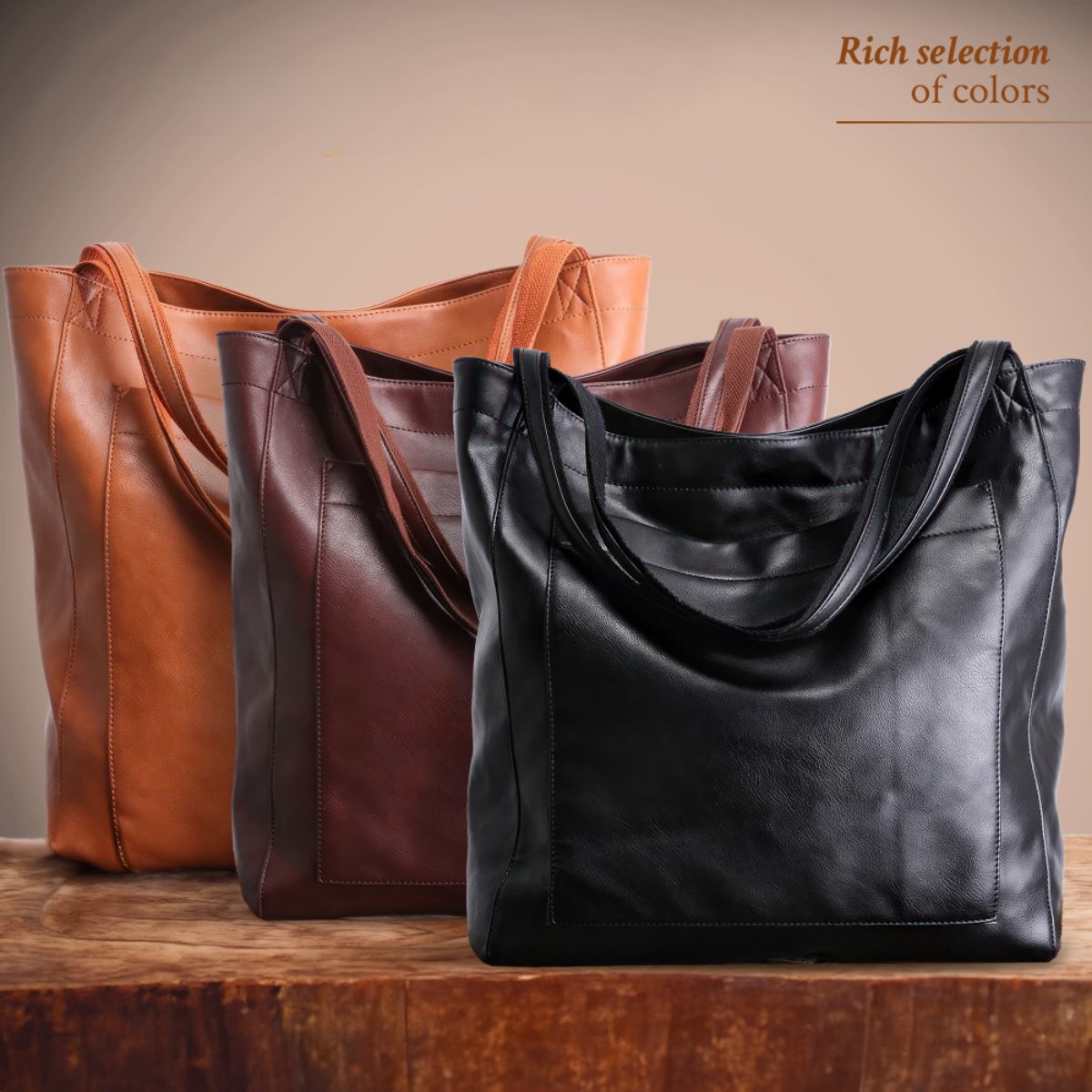 Solenne | Bolso Shopper Vintage y Espacioso - StilfulltWomen's handbagsMarrón oscuroSolenne | Bolso Shopper Vintage y Espacioso