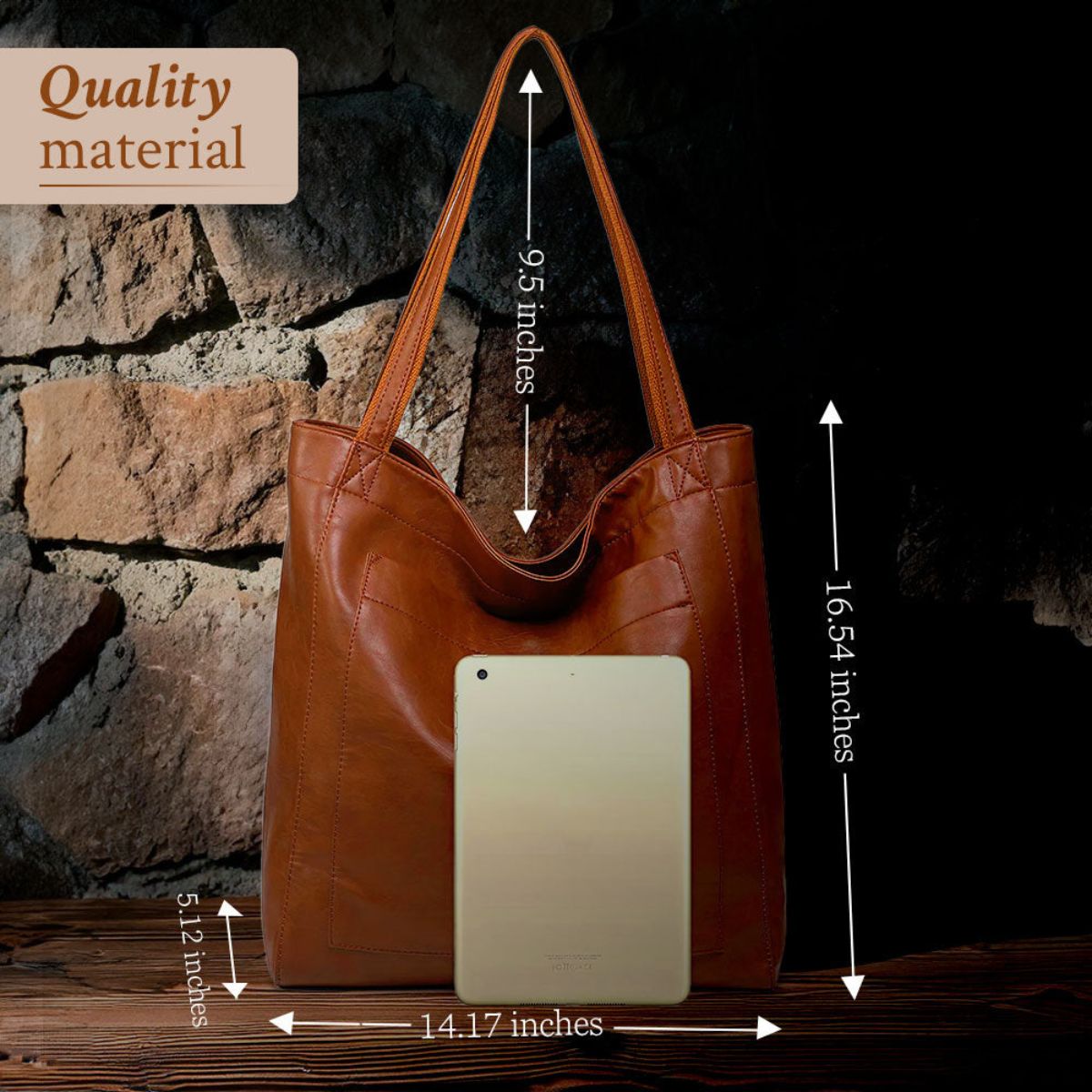 Solenne | Bolso Shopper Vintage y Espacioso - StilfulltWomen's handbagsMarrón oscuroSolenne | Bolso Shopper Vintage y Espacioso