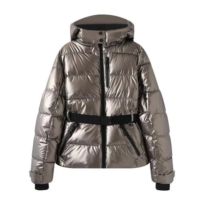 Solveig | Chaqueta de Esquí Acolchada con Capucha - StilfulltWomen's jacketsVER25SILXLVER14419PlateadoXSSolveig | Chaqueta de Esquí Acolchada con Capucha