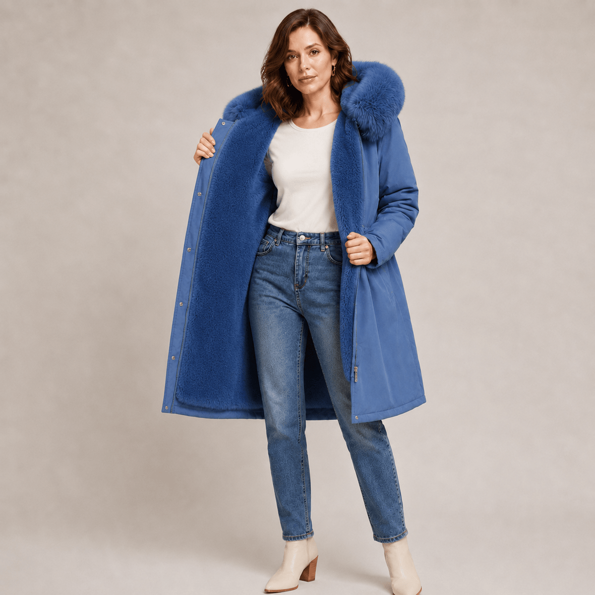 Solveig | Parka Larga Impermeable y Acolchada - StilfulltWomen's jacketsAzulEU 36/38 (S)Solveig | Parka Larga Impermeable y Acolchada