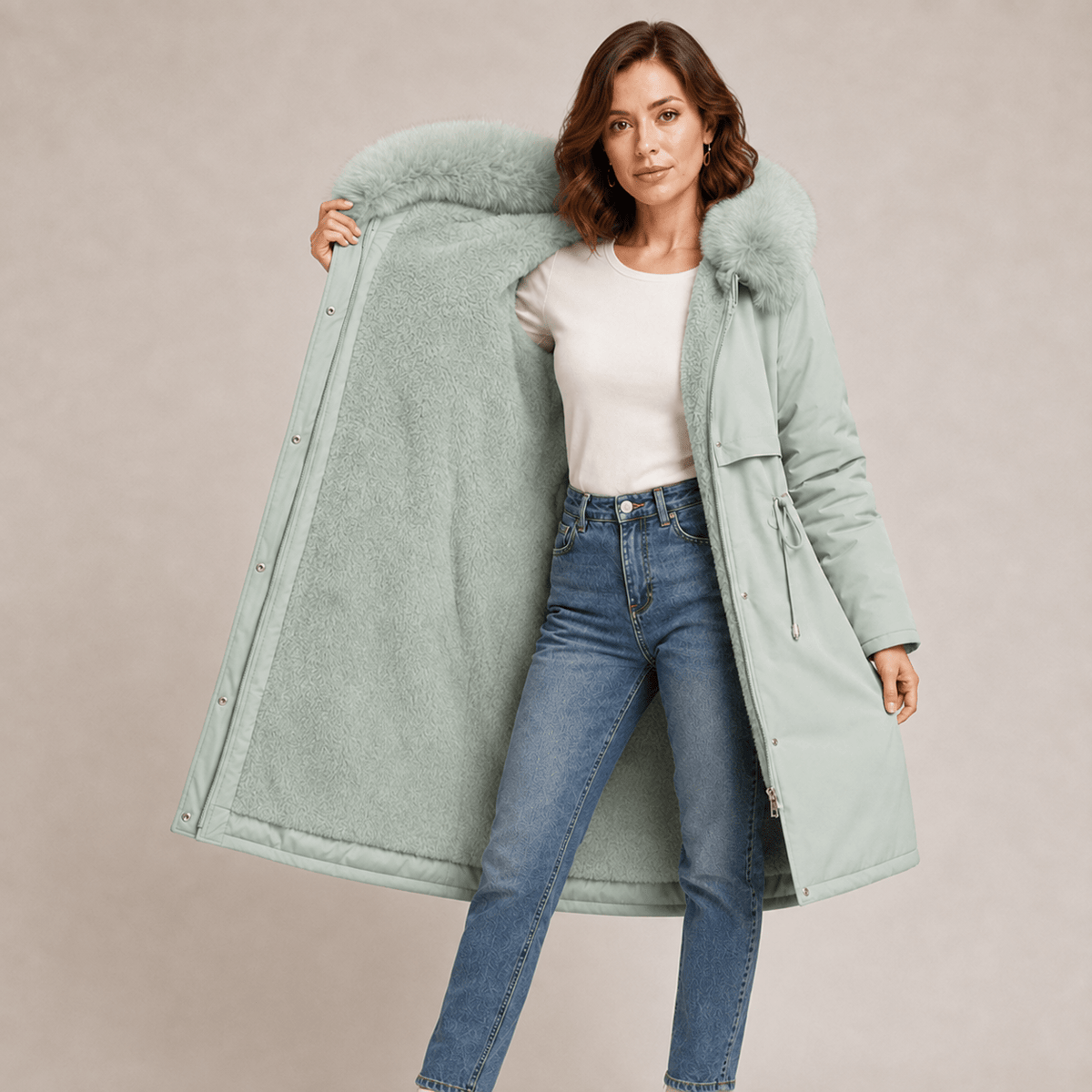 Solveig | Parka Larga Impermeable y Acolchada - StilfulltWomen's jacketsVerdeEU 36/38 (S)Solveig | Parka Larga Impermeable y Acolchada