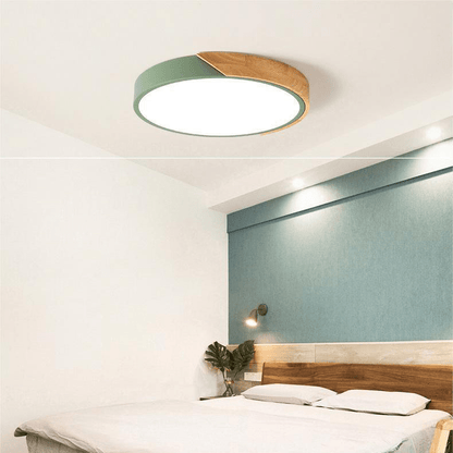 Solvik | Plafón LED de Techo Redondo Estilo Nórdico - StilfulltCeiling lampMODERNEMAC-DIA23-EAOSAmarilloDiámetro 23CM -12WLisoSolvik | Plafón LED de Techo Redondo Estilo Nórdico