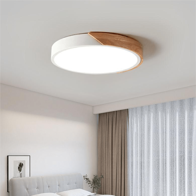 Solvik | Plafón LED de Techo Redondo Estilo Nórdico - StilfulltCeiling lampMODERNEMAC-DIA23-EAOSAmarilloDiámetro 23CM -12WLisoSolvik | Plafón LED de Techo Redondo Estilo Nórdico