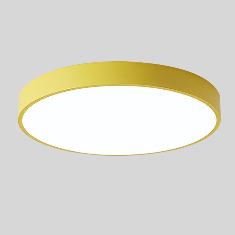 Solvik | Plafón LED de Techo Redondo Estilo Nórdico - StilfulltCeiling lampMODERNEMAC-DIA23-EAOSAmarilloDiámetro 23CM -12WLisoSolvik | Plafón LED de Techo Redondo Estilo Nórdico