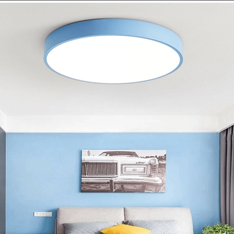 Solvik | Plafón LED de Techo Redondo Estilo Nórdico - StilfulltCeiling lampMODERNEMAC-DIA23-EAOSAmarilloDiámetro 23CM -12WLisoSolvik | Plafón LED de Techo Redondo Estilo Nórdico
