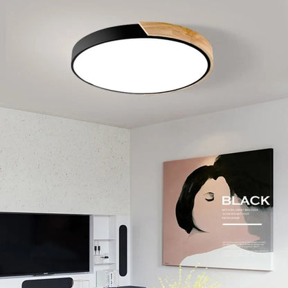 Solvik | Plafón LED de Techo Redondo Estilo Nórdico - StilfulltCeiling lampMODERNEMAC-DIA23-EAOSAmarilloDiámetro 23CM -12WLisoSolvik | Plafón LED de Techo Redondo Estilo Nórdico