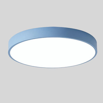 Solvik | Plafón LED de Techo Redondo Estilo Nórdico - StilfulltCeiling lampMODERNEMAC-DIA23-ZYJ2AzulDiámetro 23CM -12WLisoSolvik | Plafón LED de Techo Redondo Estilo Nórdico