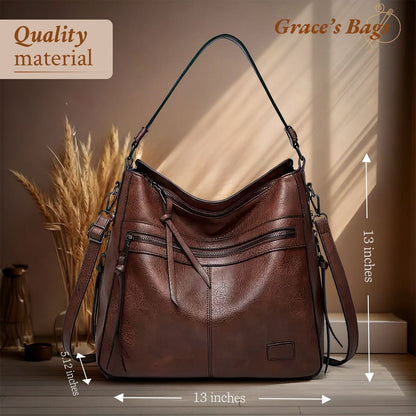 Sorrelle | Bolso Hobo Blando y Envejecido - StilfulltWomen's handbagsCaquiSorrelle | Bolso Hobo Blando y Envejecido