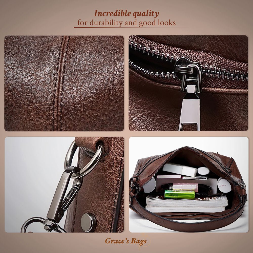 Sorrelle | Bolso Hobo Blando y Envejecido - StilfulltWomen's handbagsCaquiSorrelle | Bolso Hobo Blando y Envejecido