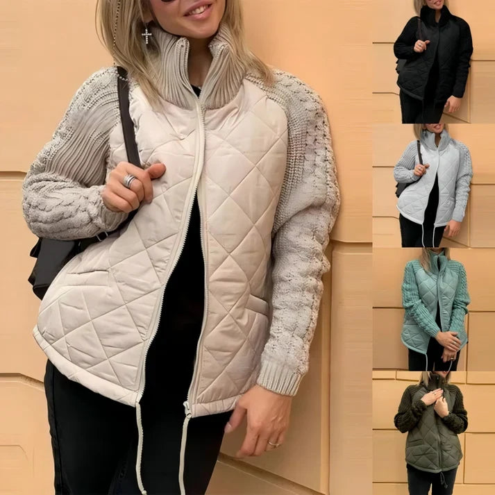 Astrid | Chaqueta Acolchada con Mangas de Punto