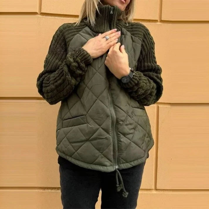 Astrid | Chaqueta Acolchada con Mangas de Punto
