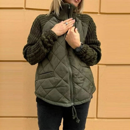Astrid | Chaqueta Acolchada con Mangas de Punto