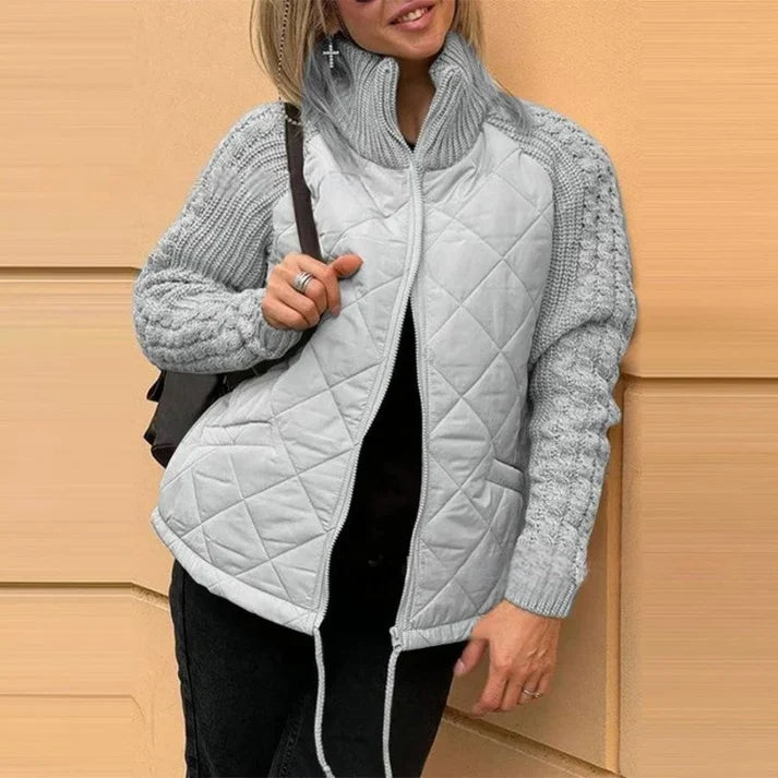 Astrid | Chaqueta Acolchada con Mangas de Punto