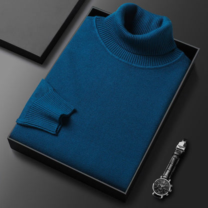 Sullivan | Jersey de Cuello Alto de Punto Fino - StilfulltMen's sweatersDMED2-JT442033Azul oscuroMSullivan | Jersey de Cuello Alto de Punto Fino