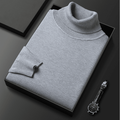 Sullivan | Jersey de Cuello Alto de Punto Fino - StilfulltMen's sweatersDMED2-JT442027Gris claroMSullivan | Jersey de Cuello Alto de Punto Fino