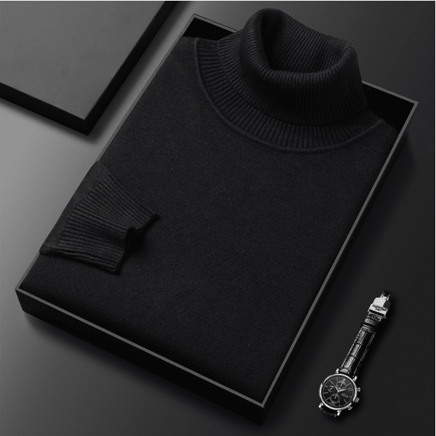 Sullivan | Jersey de Cuello Alto de Punto Fino - StilfulltMen's sweatersDMED2-JT442009NegroMSullivan | Jersey de Cuello Alto de Punto Fino