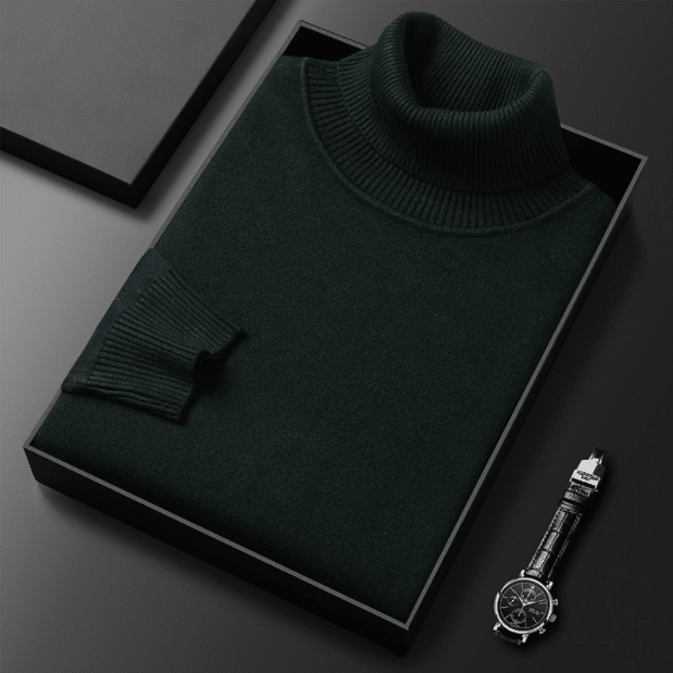 Sullivan | Jersey de Cuello Alto de Punto Fino - StilfulltMen's sweatersDMED2-JT442039VerdeMSullivan | Jersey de Cuello Alto de Punto Fino