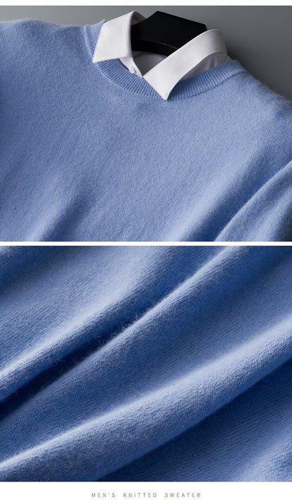 Sullivan | Jersey de Punto Fino para Hombre - StilfulltMen's sweatersLight Blue / V neck - SAzul claro - Cuello en VSSullivan | Jersey de Punto Fino para Hombre