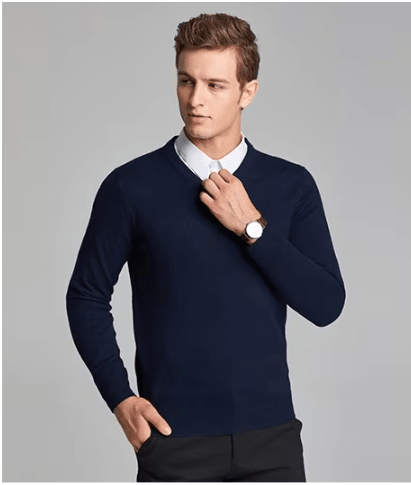 Sullivan | Jersey de Punto Fino para Hombre - StilfulltMen's sweatersLight Blue / V neck - SAzul claro - Cuello en VSSullivan | Jersey de Punto Fino para Hombre