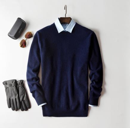 Sullivan | Jersey de Punto Fino para Hombre - StilfulltMen's sweatersBlue Navy / Round neck - SAzul oscuro - Cuello redondoSSullivan | Jersey de Punto Fino para Hombre