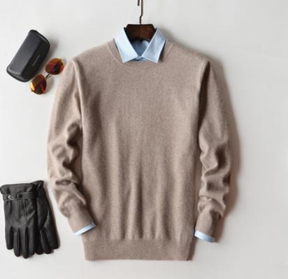 Sullivan | Jersey de Punto Fino para Hombre - StilfulltMen's sweatersCamel / Round neck - SBeige - Cuello redondoSSullivan | Jersey de Punto Fino para Hombre