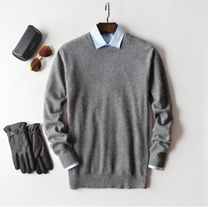 Sullivan | Jersey de Punto Fino para Hombre - StilfulltMen's sweatersGrey / Round neck - SGris - Cuello redondoSSullivan | Jersey de Punto Fino para Hombre
