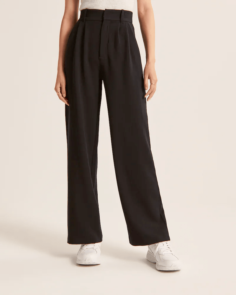 Sutton | Pantalón Ancho de Pinzas y Tiro Alto - StilfulltWomen's pantsDQ1-12823Gris oscuroXSSutton | Pantalón Ancho de Pinzas y Tiro Alto