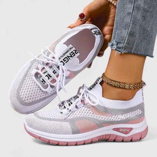 Sutton | Zapatillas de Malla con Suela Amortiguada - StilfulltWomen's shoesCaqui35.5Sutton | Zapatillas de Malla con Suela Amortiguada