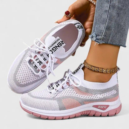 Sutton | Zapatillas de Malla con Suela Amortiguada - StilfulltWomen's shoesCaqui35.5Sutton | Zapatillas de Malla con Suela Amortiguada