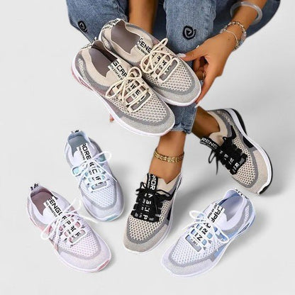Sutton | Zapatillas de Malla con Suela Amortiguada - StilfulltWomen's shoesCaqui35.5Sutton | Zapatillas de Malla con Suela Amortiguada
