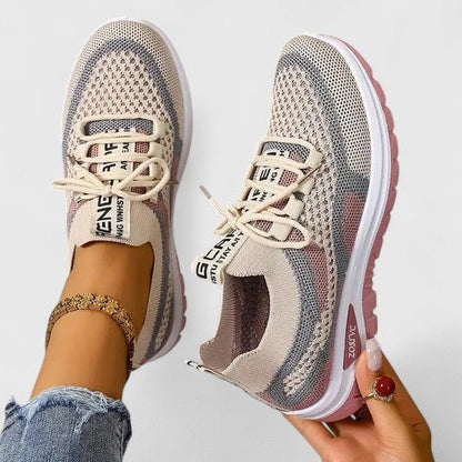 Sutton | Zapatillas de Malla con Suela Amortiguada - StilfulltWomen's shoesCaqui35.5Sutton | Zapatillas de Malla con Suela Amortiguada