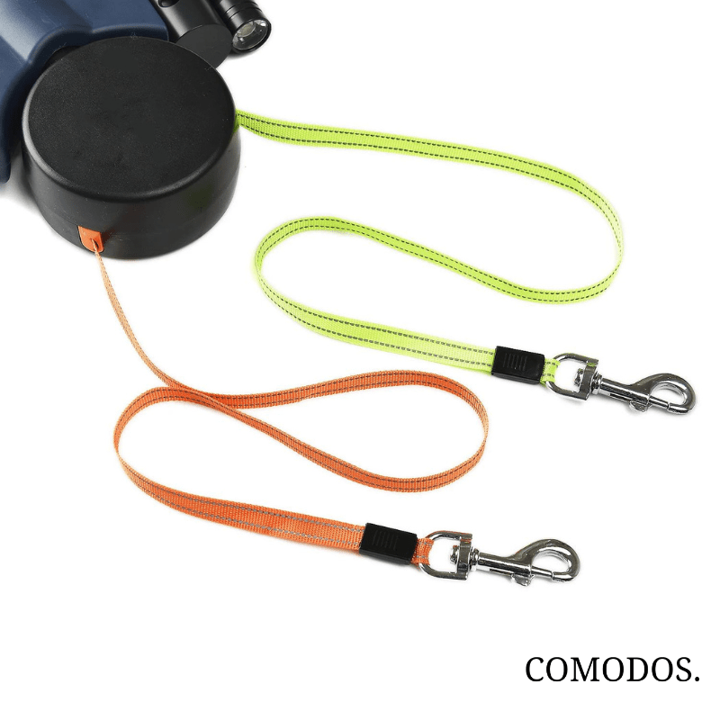 TandemPaw | Correa Extensible Doble con Linterna LED - StilfulltDog leashes1739AzulTandemPaw | Correa Extensible Doble con Linterna LED