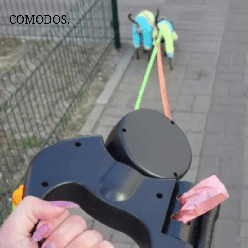 TandemPaw | Correa Extensible Doble con Linterna LED - StilfulltDog leashes1739AzulTandemPaw | Correa Extensible Doble con Linterna LED